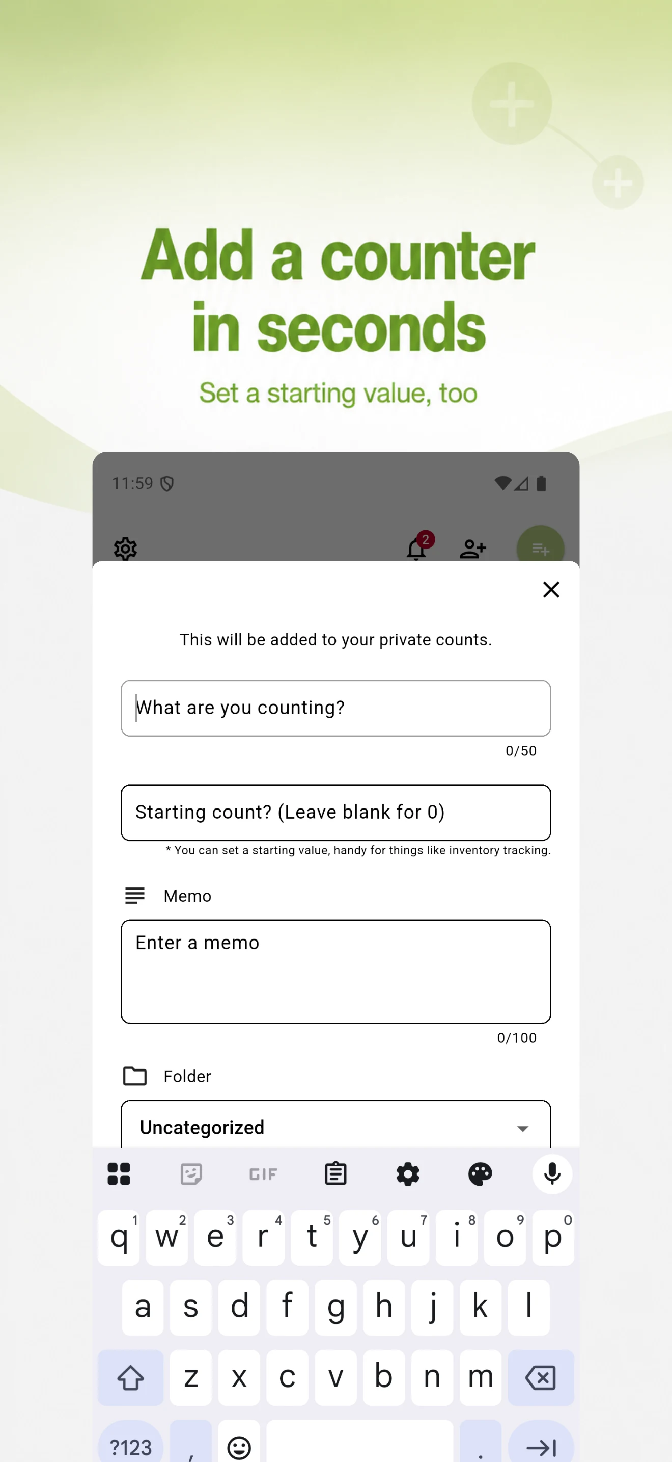 Share Counter: Tally Together screenshot