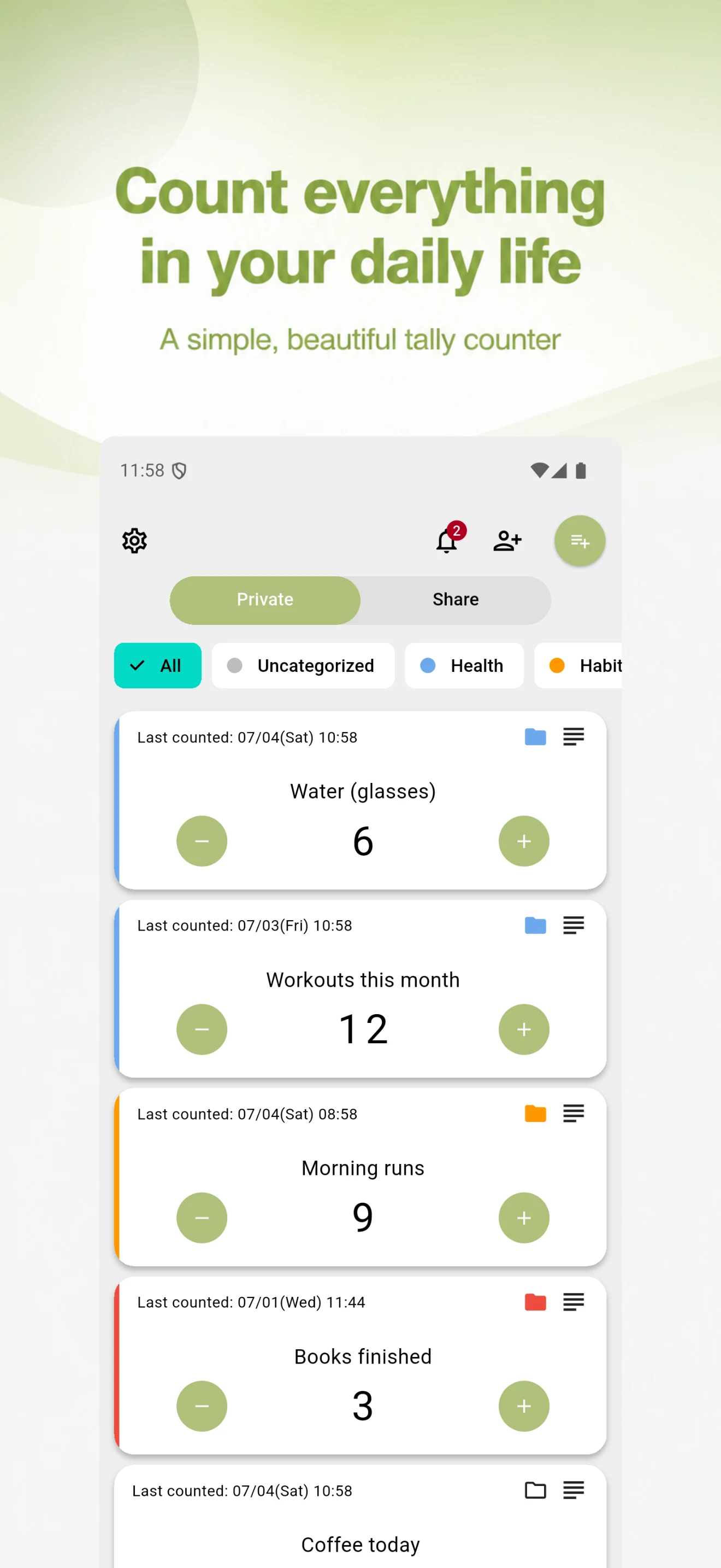 Share Counter: Tally Together screenshot